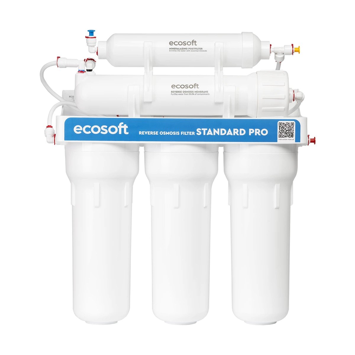 Фильтр обратного осмоса Ecosoft Standard PRO с минерализацией кальцием, 5 ступеней, бак 7 л