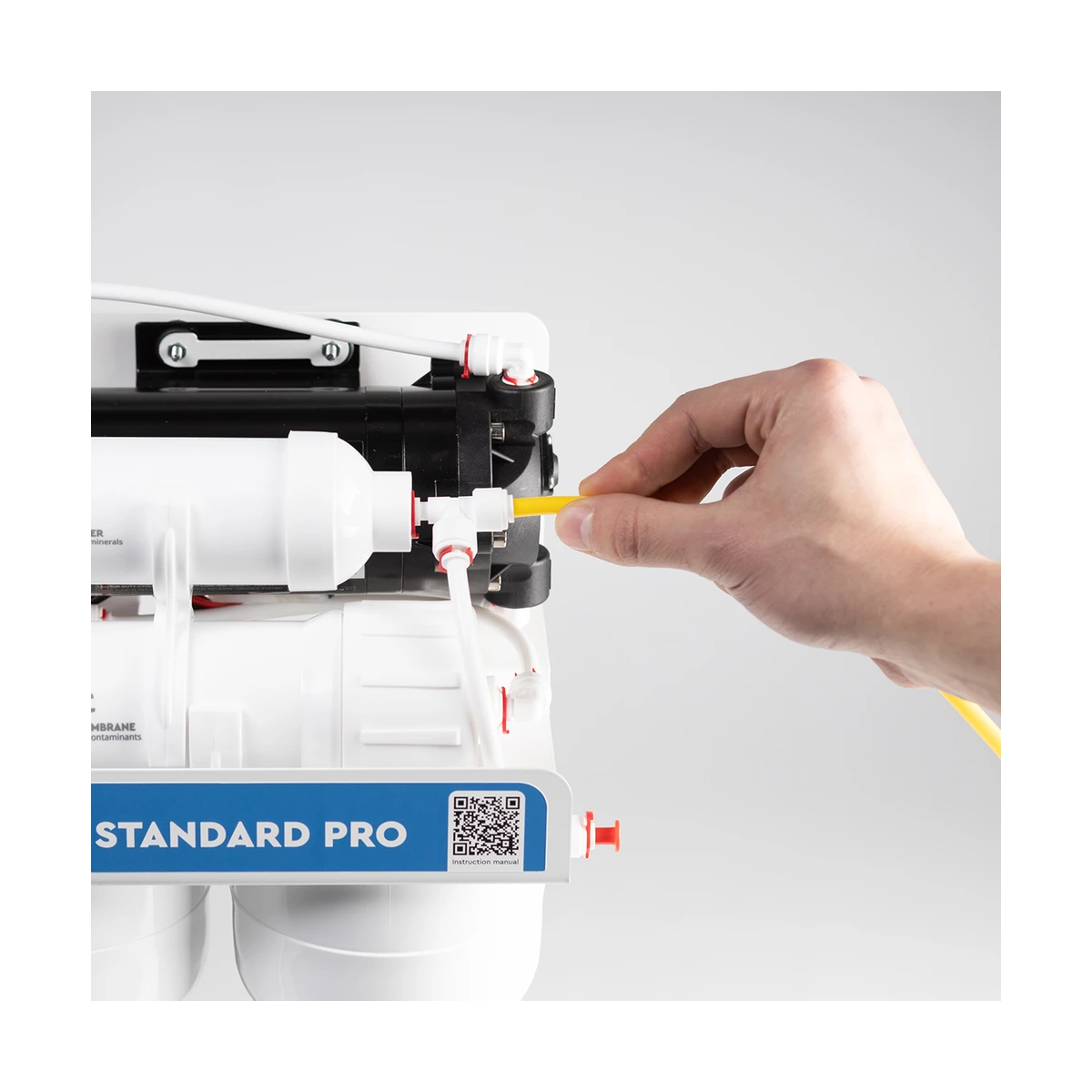 Фильтр обратного осмоса Ecosoft Standard PRO с помпой для низкого давления, минерализация, бак 7 л