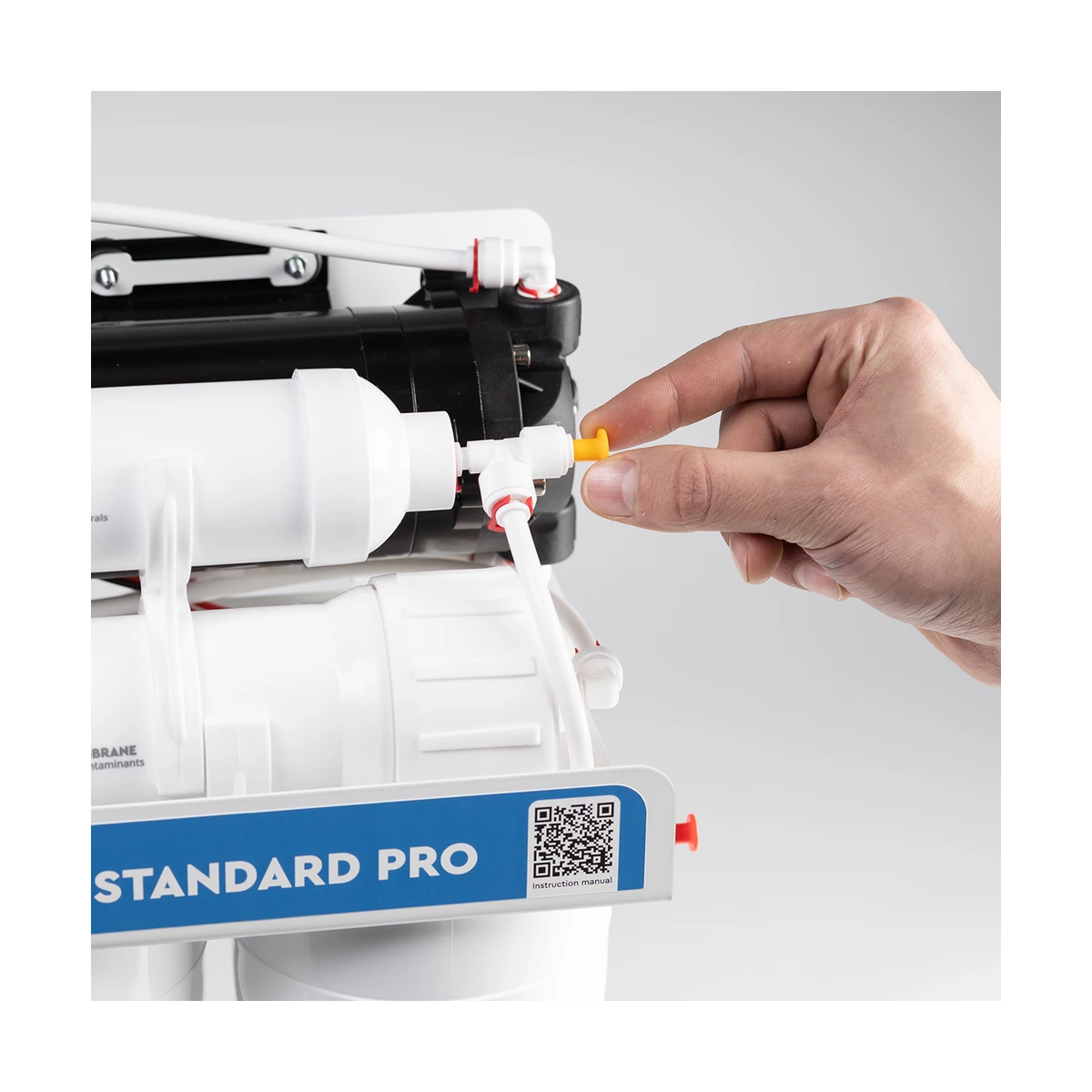 Фильтр обратного осмоса Ecosoft Standard PRO с помпой для низкого давления, минерализация, бак 7 л