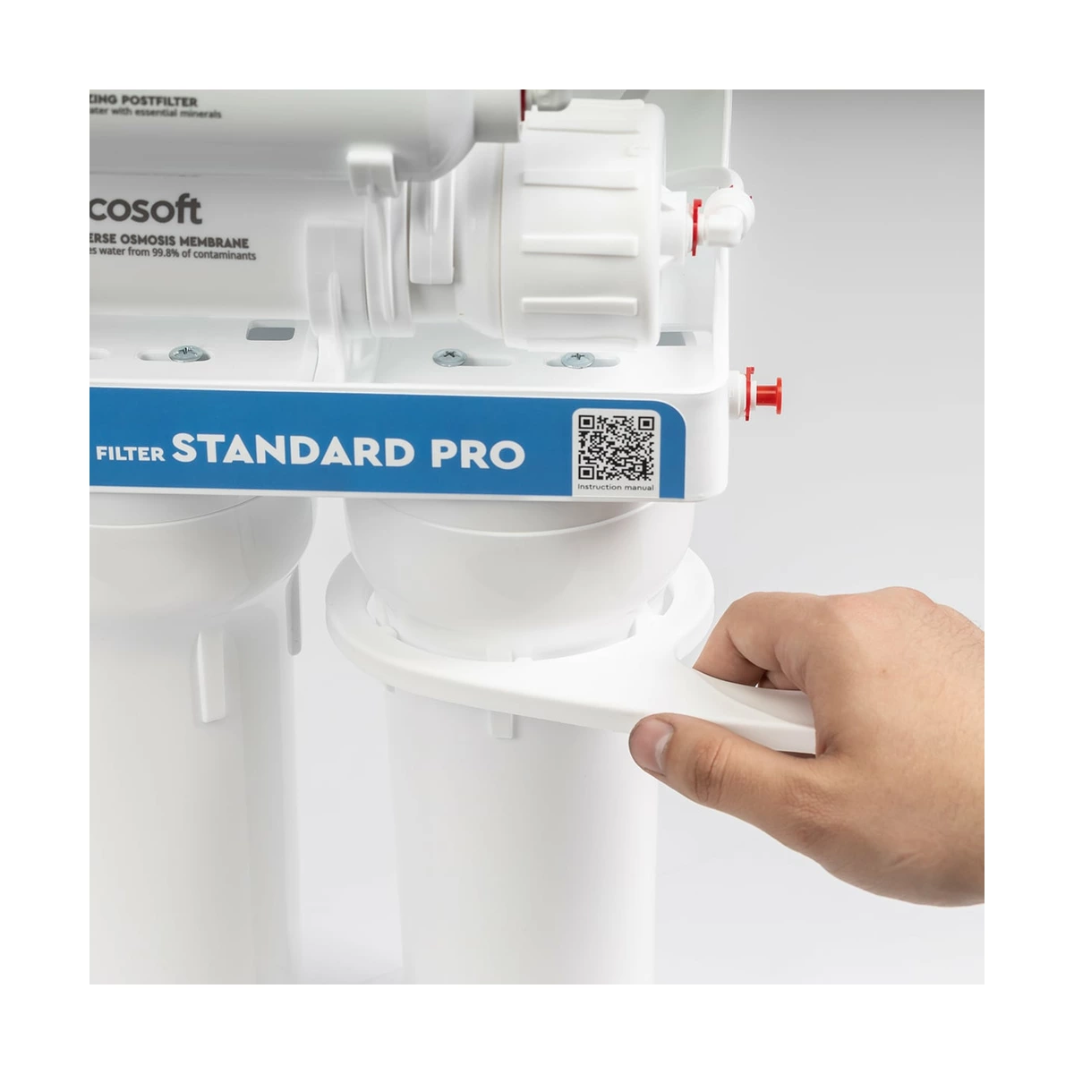 Фильтр обратного осмоса Ecosoft Standard с минерализатором, 6 ступеней, бак 7 л, двойной кран