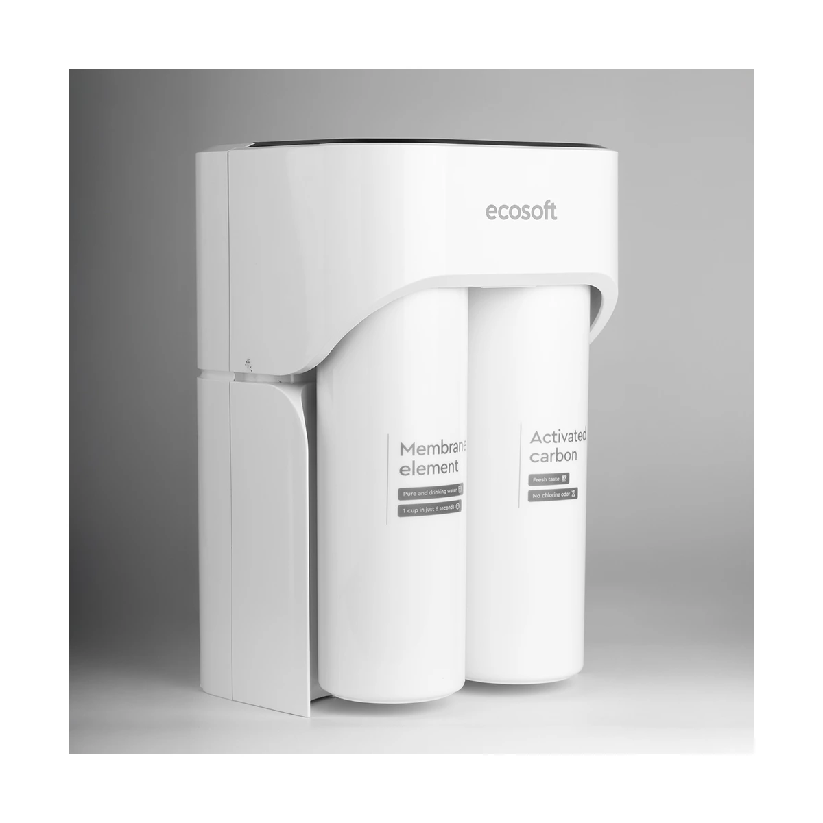 Прямоточный фильтр обратного осмоса Ecosoft CROSS Max без бака, 2 л/мин, мембрана 800 GPD