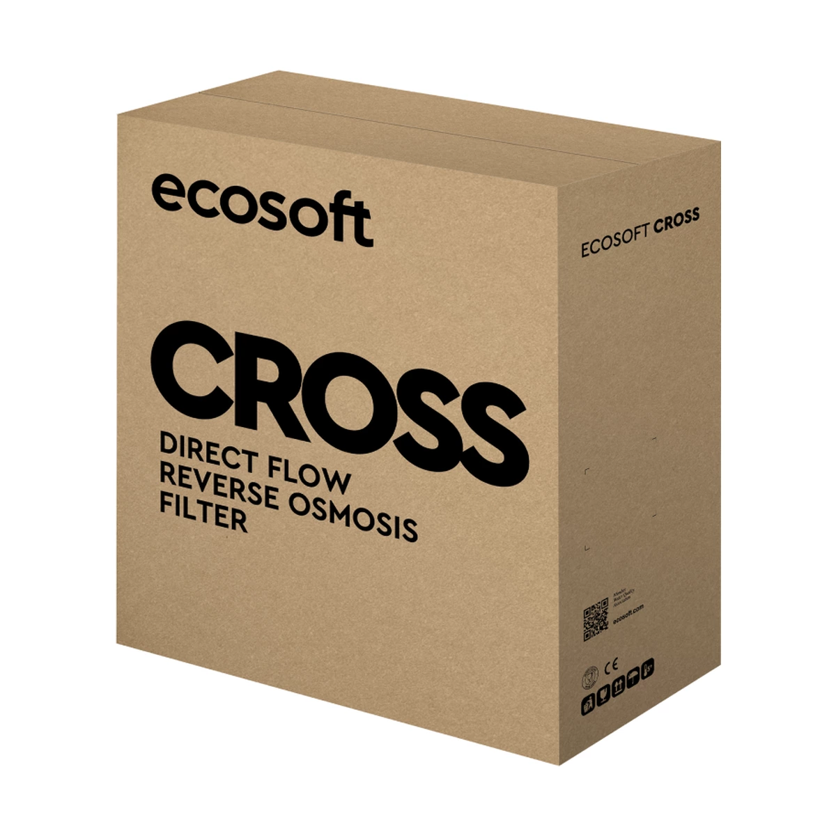 Прямоточный фильтр обратного осмоса Ecosoft CROSS60 без бака, 60 л/ч, 400 GPD, 4 ступени