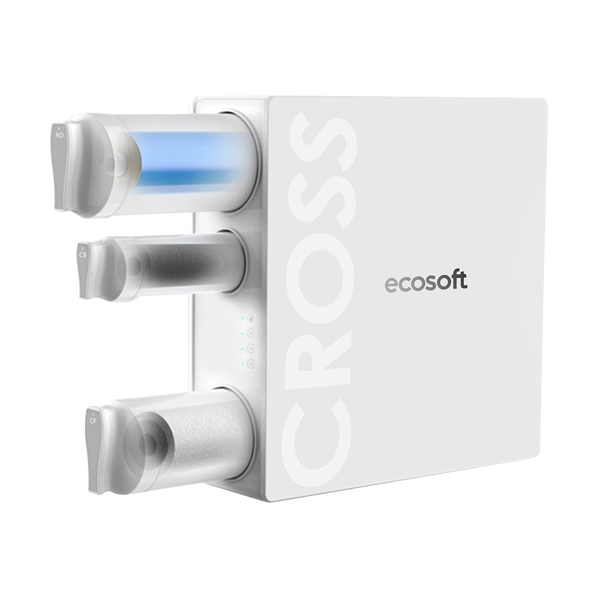 Прямоточный фильтр обратного осмоса Ecosoft CROSS90 без бака, 90 л/ч, 600 GPD, smart-кран