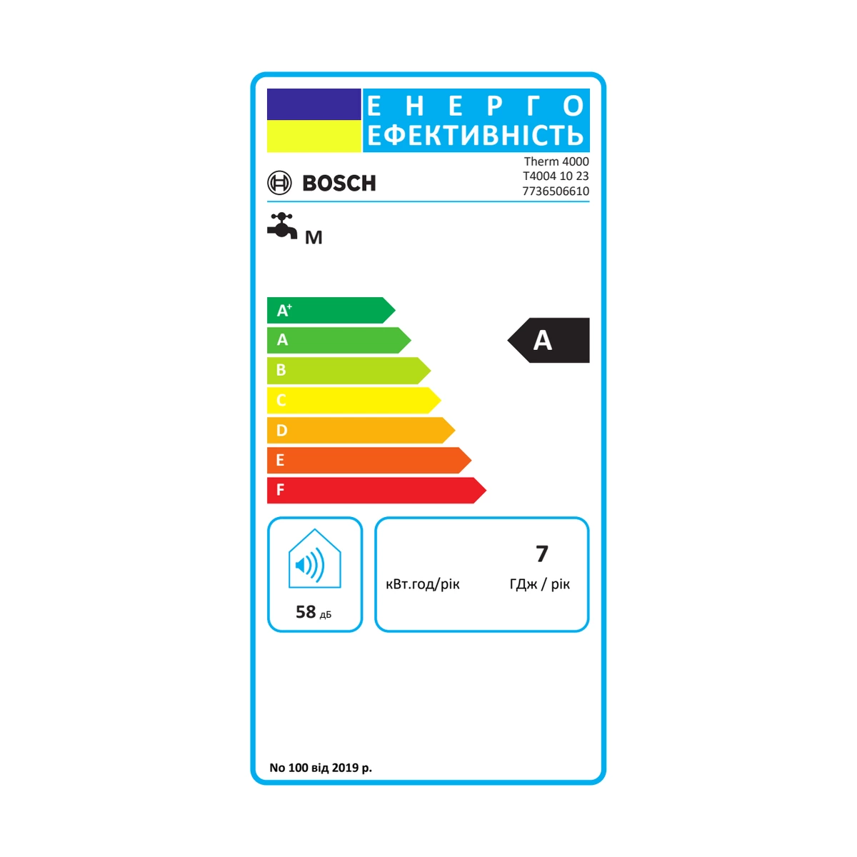 Газовая колонка Bosch Therm 4000 T4004 10 23, 10 л/мин, 17,4 кВт, розжиг от батареек