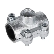 Хомут-врезка в трубу GEBO ANB 1 1/4" x 3/4" (DN32) для стальной трубы 42,4 мм, отвод Rp 3/4"