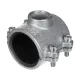Хомут-врізка в трубу GEBO ANB 2 1/2" x 1 1/4" (DN65) для сталевої труби 76,1 мм, відвід Rp 1 1/4"