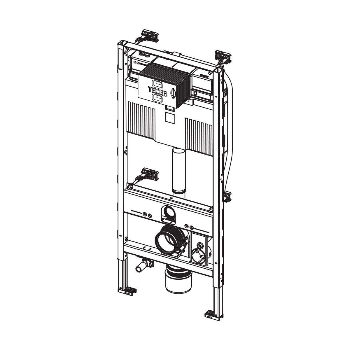 Інсталяція TECEprofil для унітаза-біде TOTO Neorest Washlet з бачком Uni 1120 мм 9300344