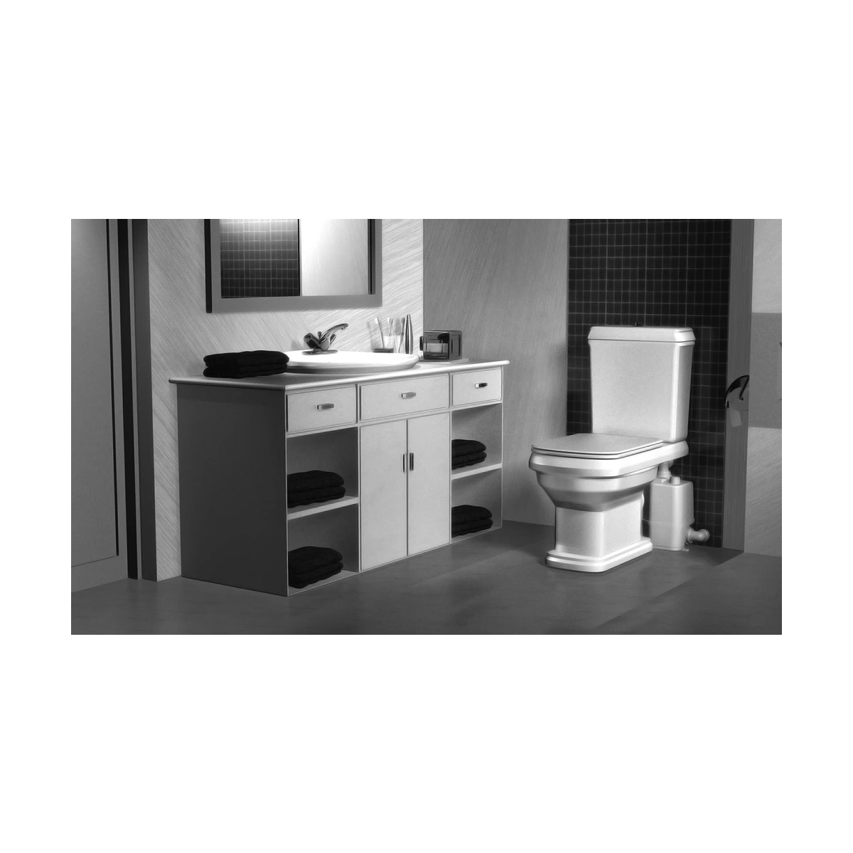 Каналізаційна насосна станція Grundfos Sololift2 WC-1 для унітазу