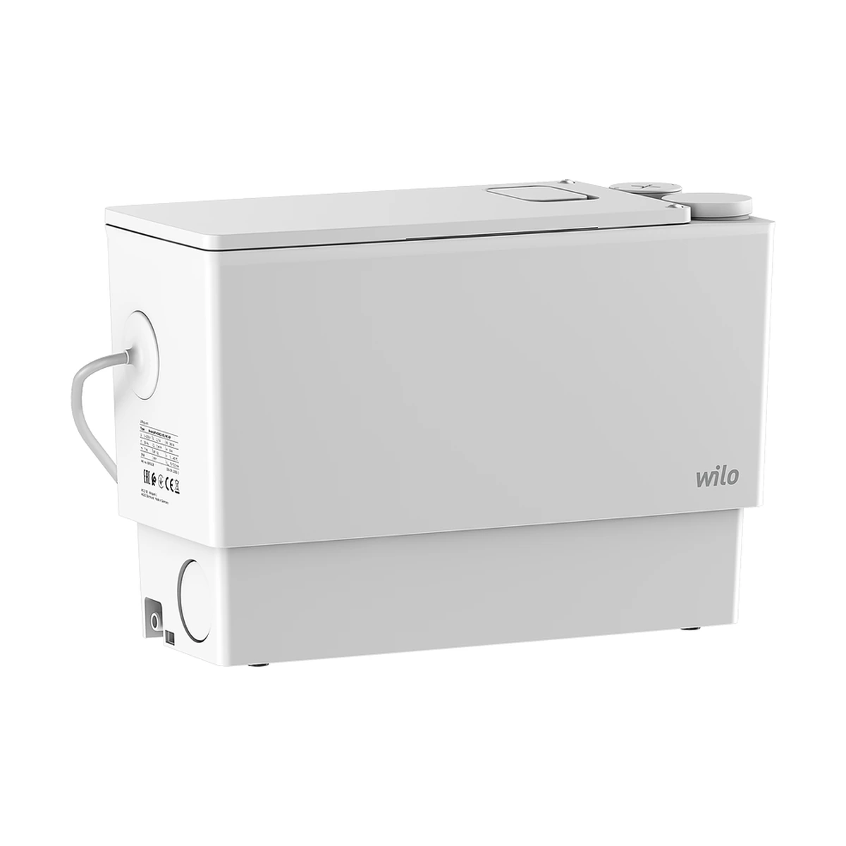 Каналізаційна насосна станція Wilo DrainLift MINI3-XS-EF для ванни, душу і пральної машини