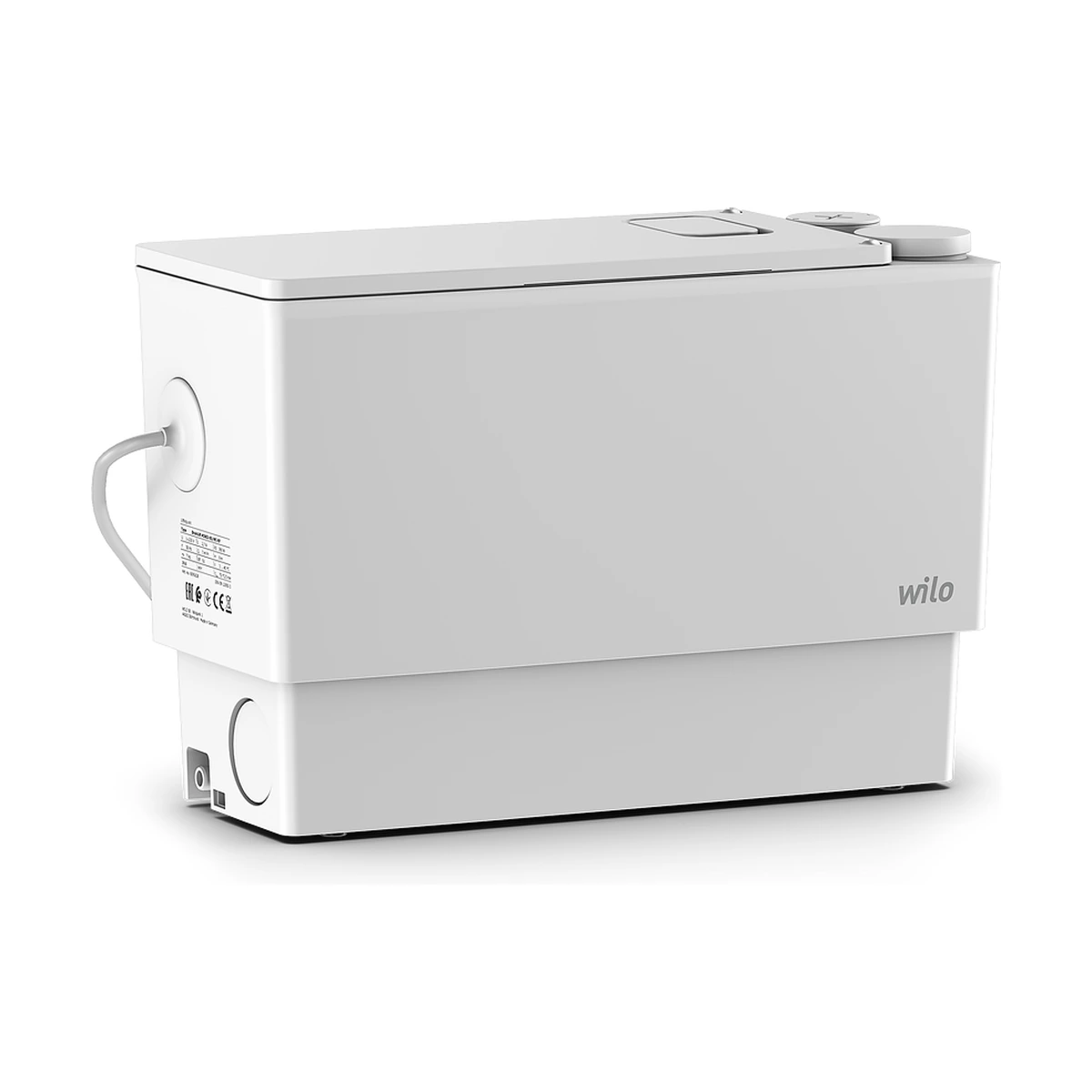 Каналізаційна насосна станція Wilo DrainLift MINI3-XS-EF для ванни, душу і пральної машини