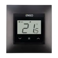 Комнатный терморегулятор ENGO E55-B Wi-Fi в рамку 55х55 чёрный