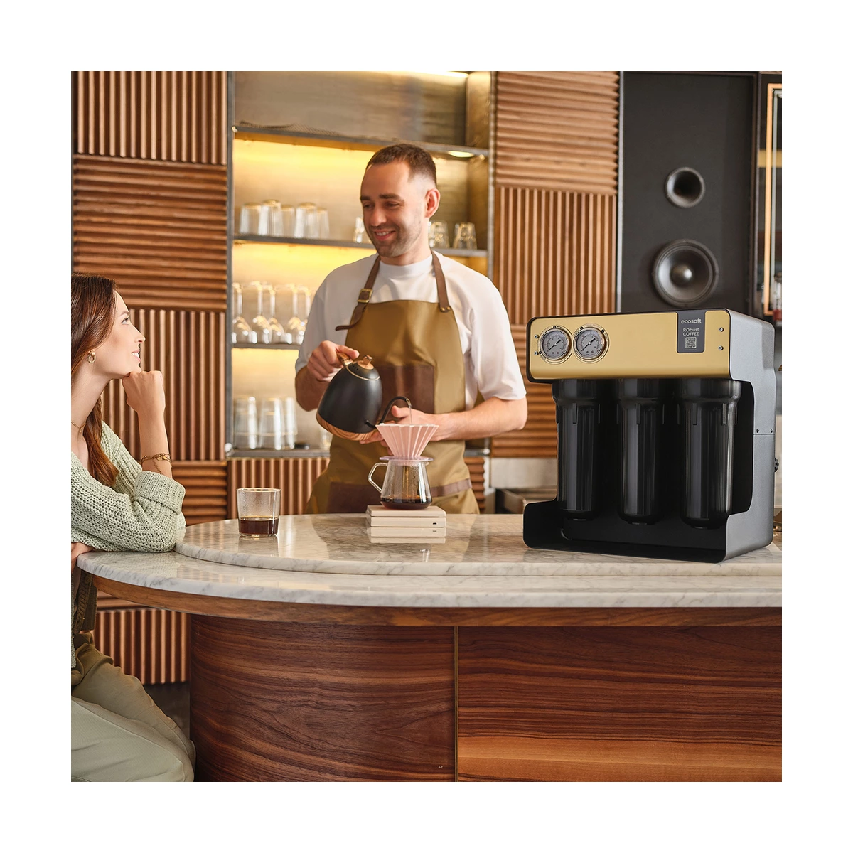 Фильтр обратного осмоса для кофемашин Ecosoft RObust COFFEE 75 л/ч с минерализацией по стандарту SCA
