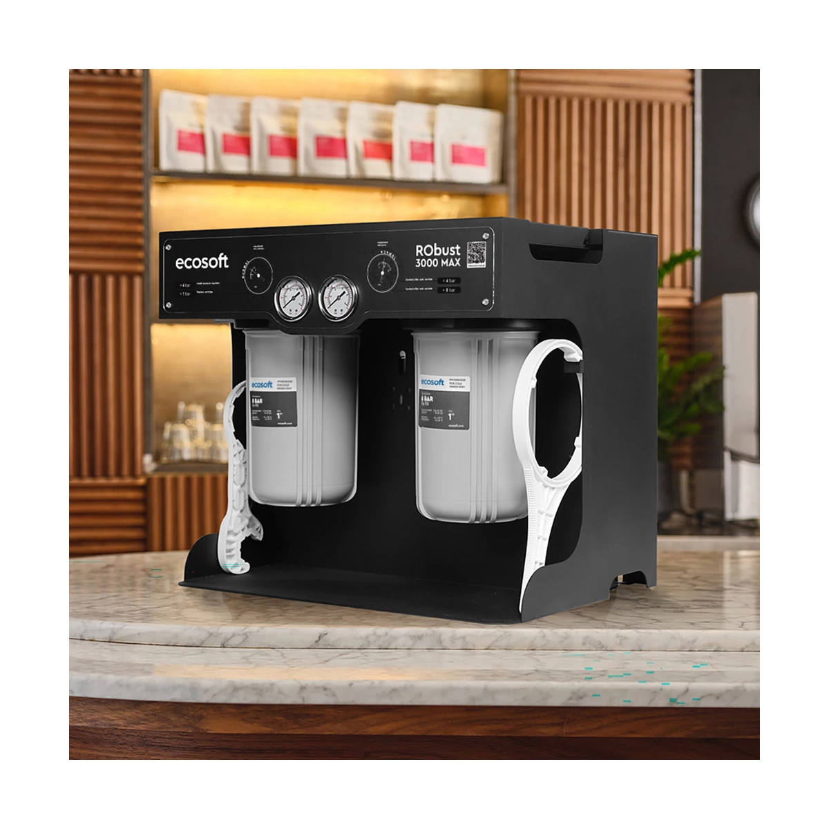 Коммерческий фильтр обратного осмоса Ecosoft RObust 3000MAX до 160 л/ч, 2 мембраны, для ресторанов