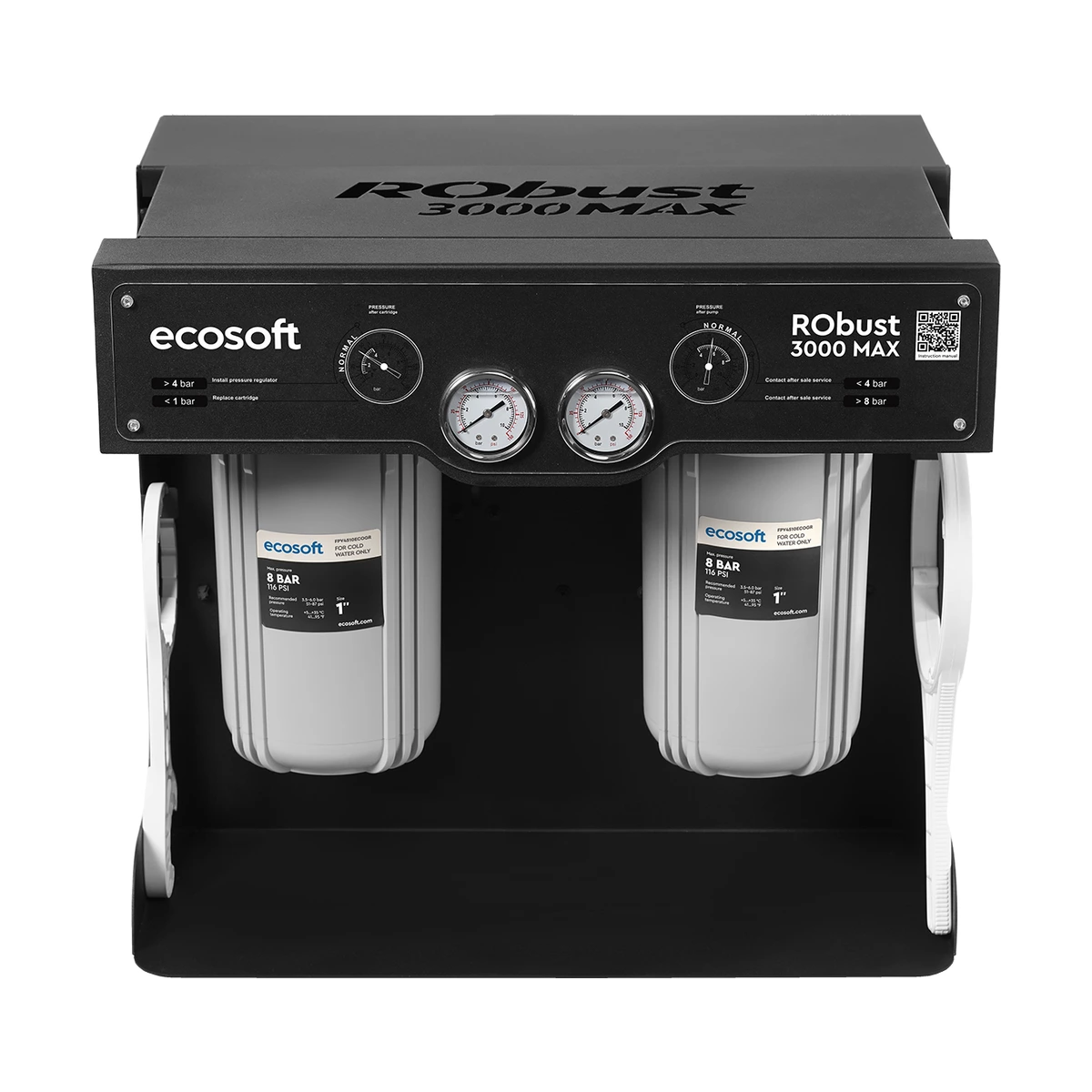 Коммерческий фильтр обратного осмоса Ecosoft RObust 3000MAX до 160 л/ч, 2 мембраны, для ресторанов