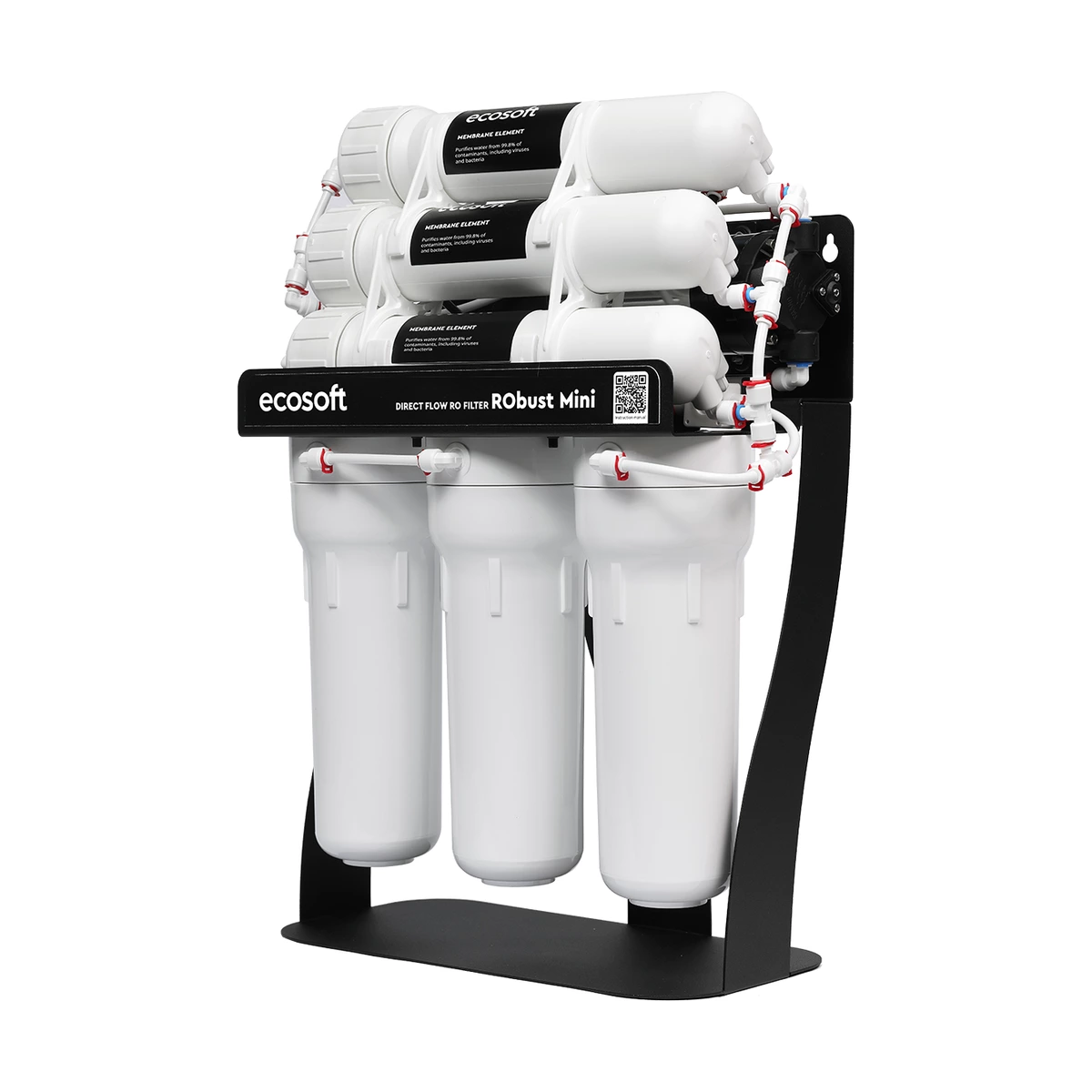 Коммерческий фильтр обратного осмоса Ecosoft RObust Mini до 60 л/ч, без бака, для кофейни и офиса