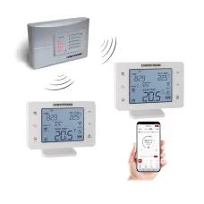 Комплект COMPUTHERM №1 для теплої підлоги і котла, 2 зони, Wi-Fi