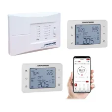 Комплект COMPUTHERM №3 для теплої підлоги, котла і насоса, 2 зони, дротовий