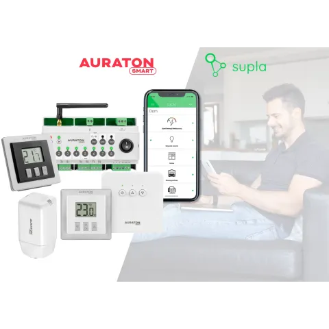 Контроллер теплого пола Auraton Multizone Controller SMART с 4 сервоприводами