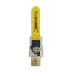 Кран шаровой газовый муфтовый 3/4" ВР-НР ручка Raftec YELLOW GRH21 DN20 PN40 латунь никелированная
