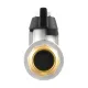Кран шаровой муфтовый 1/2" ВР-НР бабочка Raftec BLACK DRB11 DN15 PN50 латунь никелированная
