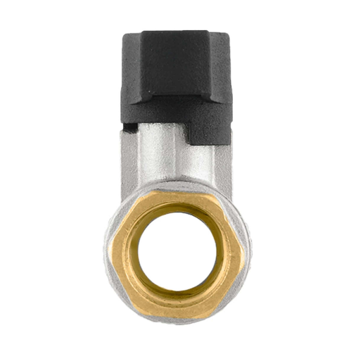 Кран шаровой муфтовый 1/2" ВР-НР бабочка Raftec GOLD GRDV01 DN15 PN64 латунь никелированная