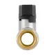 Кран шаровой муфтовый 1" ВР-НР бабочка Raftec GOLD GRDV03 DN25 PN50 латунь никелированная