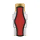 Кран шаровой муфтовый 3/4" ВР-НР бабочка Raftec GOLD GRDV02 DN20 PN50 латунь никелированная