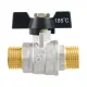 Кран шаровой муфтовый 3/4" НР-НР бабочка Raftec BLACK DRB2121 DN20 PN40 латунь никелированная