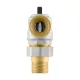 Кран кульовий з американкою кутовий 1/2" ВР-ЗР Raftec BLACK DRBS1-U DN15 PN50 латунь нікельована