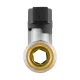 Кран кульовий з американкою прямий 1" ВР-ЗР Raftec GOLD GRDS03 DN25 PN50 латунь нікельована