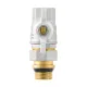 Кран кульовий з американкою прямий 3/4" ВР-ЗР з антипротіканням Raftec WHITE WRB-2 DN20 PN40 латунь нікельована