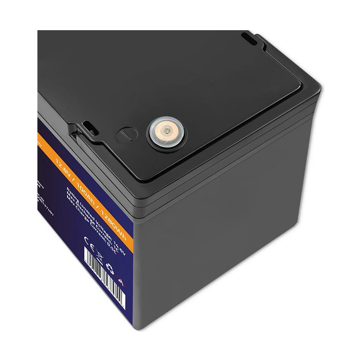 Аккумулятор LiFePO4 Qoltec 53705 12,8V 100Ah 1280Wh с BMS для ИБП и инвертора