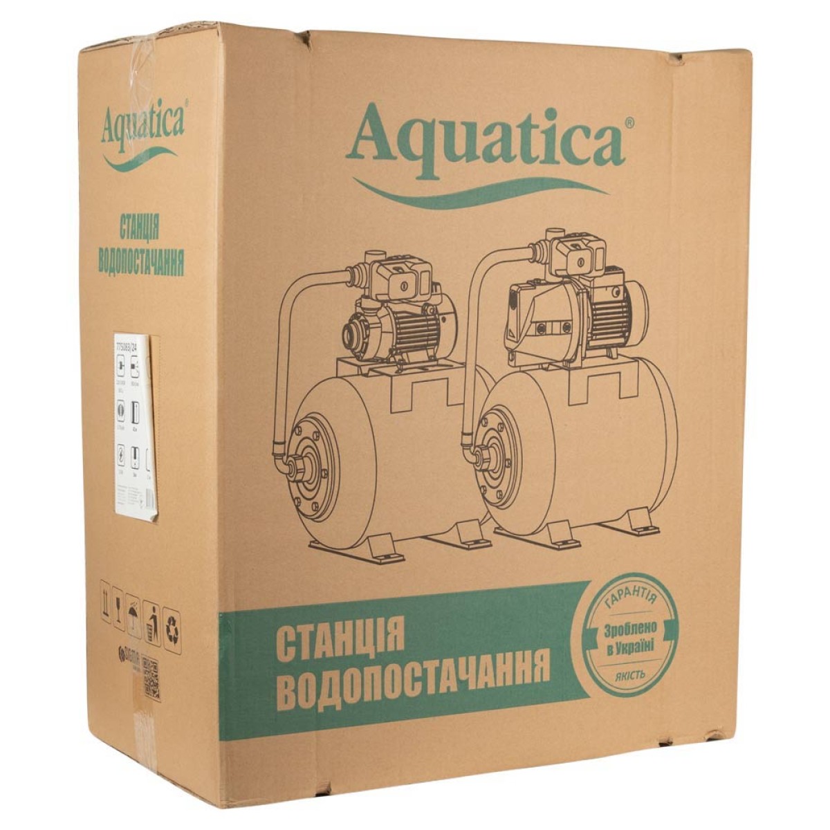 Насосная станция Aquatica JSWa10M 24 л самовсасывающая 0,75 кВт 42 м