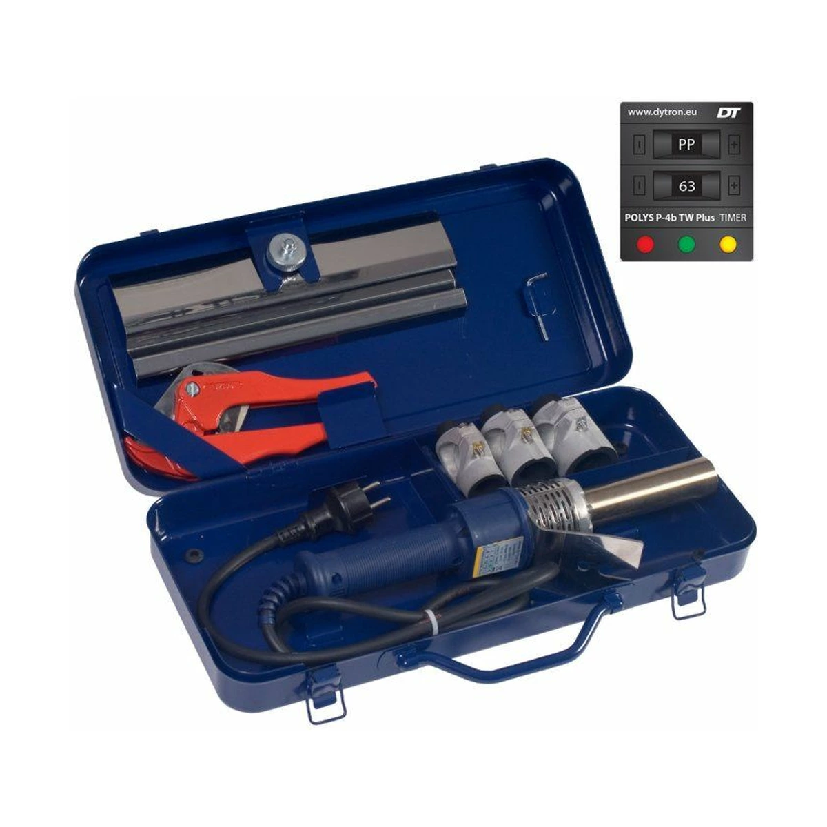 Комплект для сварки полипропиленовых труб Dytron Polys P-4b TraceWeld Plus 650 Вт MINI, насадки 20-32 мм