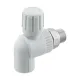 Кран радиаторный угловой шаровой PP-R 25х3/4" Raftec RARV2502 DN25 PN25 латунь никелированная