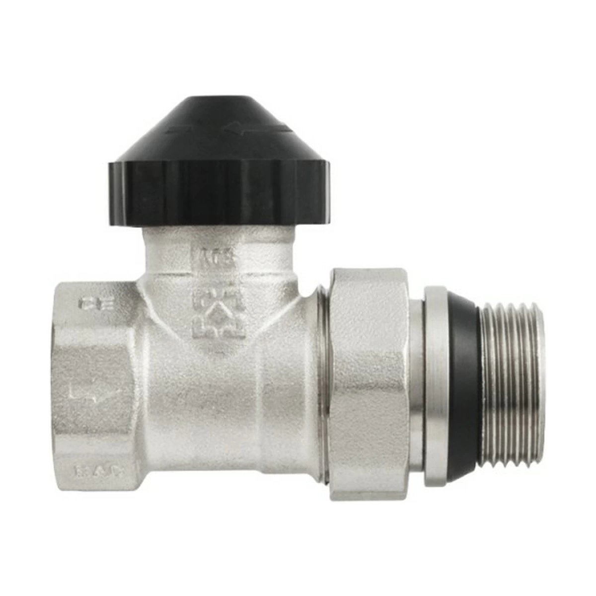 Клапан радиаторный термостатический прямой 3/4" ВР-НР M30x1.5 Raftec PKPT21 DN20 PN10 Kvs 1,26 м³/час