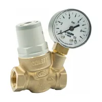 Микроредуктор давления Caleffi 533H 533230H 3/8″ ВР с манометром, 0,8-4 бар, для кофемашин и диспенсеров воды