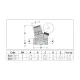 Микроредуктор давления Caleffi 533H 533230H 3/8″ ВР с манометром, 0,8-4 бар, для кофемашин и диспенсеров воды