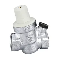 Редуктор давления воды Caleffi 5334 533441 1/2″ ВР, компактный наклонный, 1-6 бар, под манометр