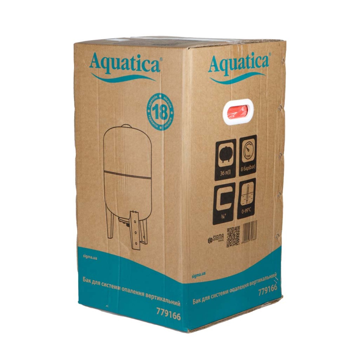 Расширительный бак для отопления Aquatica VT36 36 л разборный 8 бар