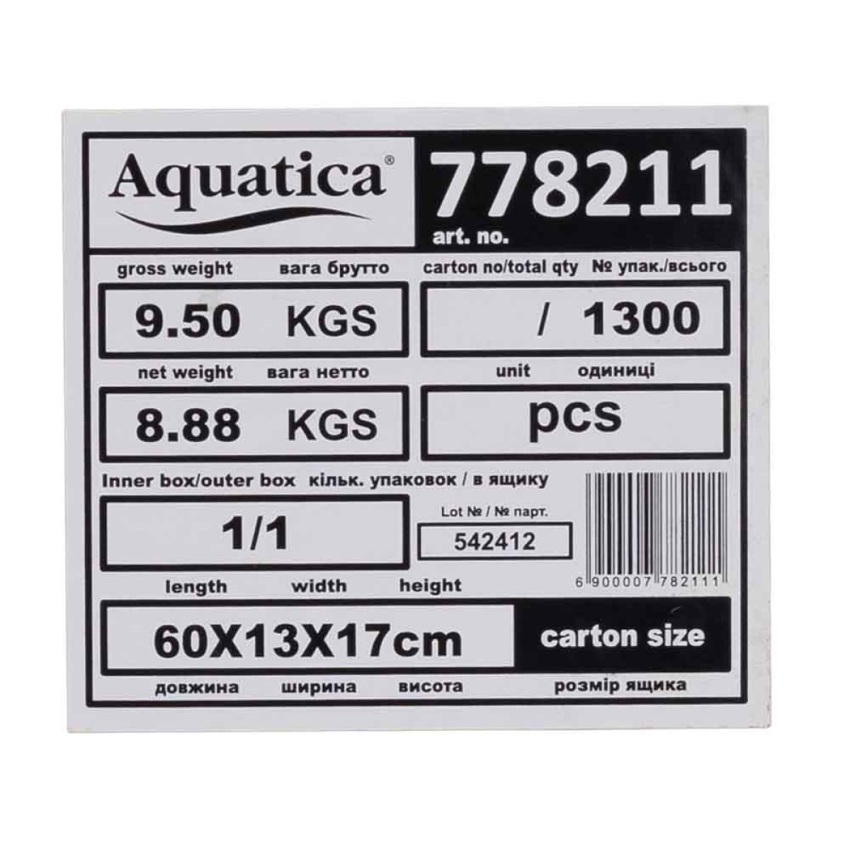 Шнековый скважинный насос Aquatica 4QGDM1.8-50-0.5 4 дюйма для скважины от 120 мм 0,5 кВт 107 м кабель 10 м
