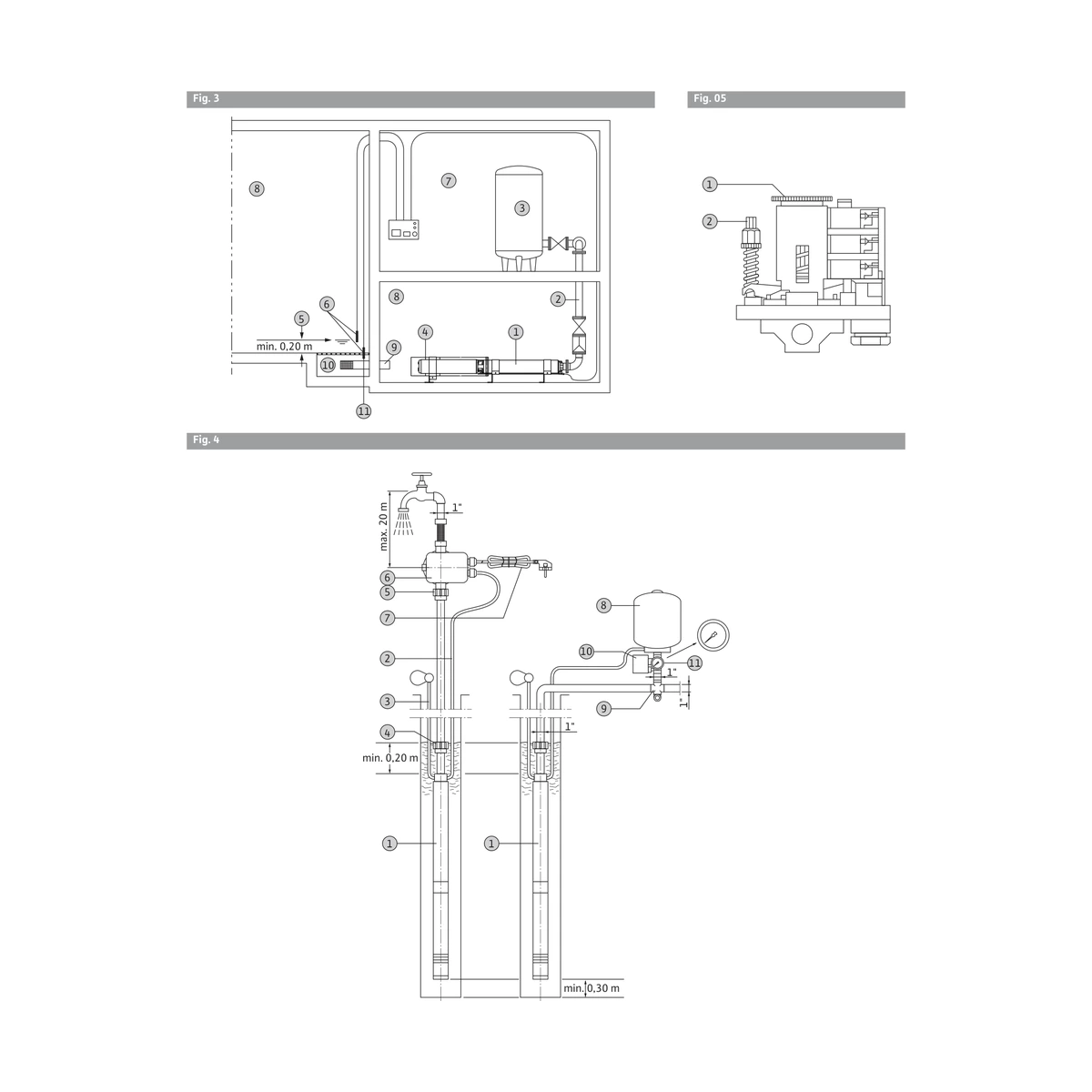 Скважинный насос 4" Wilo Sub TWU 4.04-18-EM-C с пусковым блоком, 1,5 кВт, 120 м