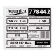 Скважинный насос Aquatica 4QJED3-24-1.5 центробежный 4 дюйма для скважины от 120 мм 1,5 кВт 169 м кабель 20 м