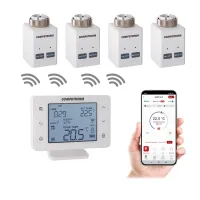 Комплект COMPUTHERM №6 для радиаторов, 4 комнаты, Wi-Fi