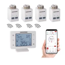 Комплект COMPUTHERM №6 для радіаторів, 4 кімнати, Wi-Fi