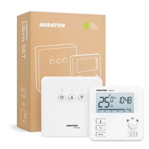 Комплект терморегулятора Auraton Libra SET беспроводной недельный