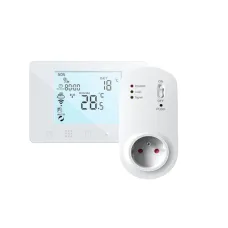 Комплект терморегулятора Auraton Orion 230V SET Wi-Fi Tuya с розеточным приемником