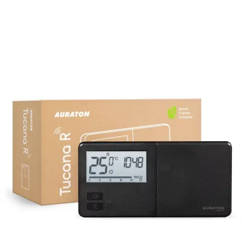 Терморегулятор Auraton Tucana черный проводной недельный