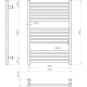 Полотенцесушитель водяной Mario INOX Гера 770x530/500 из полированной нержавеющей стали