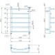 Полотенцесушитель водяной Mario INOX Люкс 570x430/400 из полированной нержавеющей стали